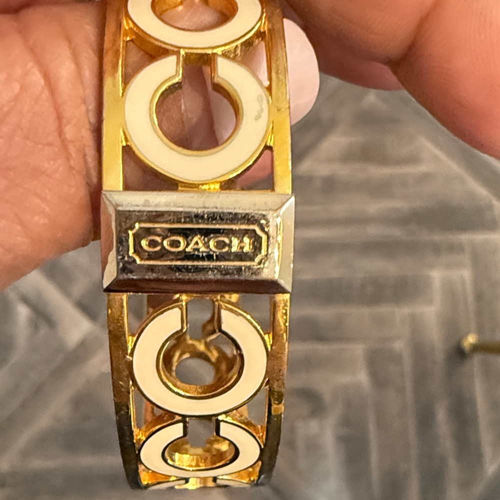 Two Coach gold tone bangles - Picture 7 of 14